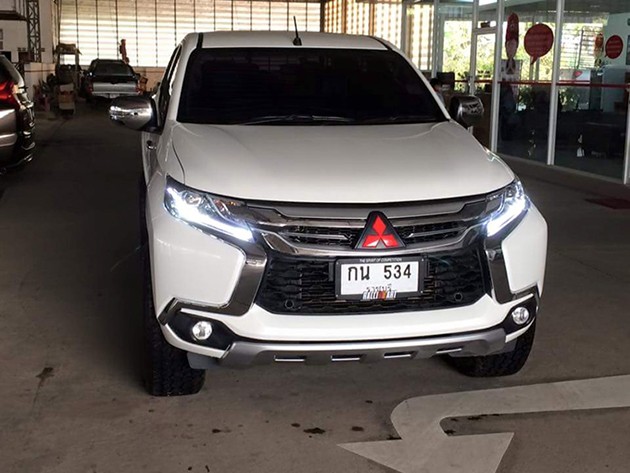 Mitsubishi Triton小改款变身成Pajero Sport前脸？？