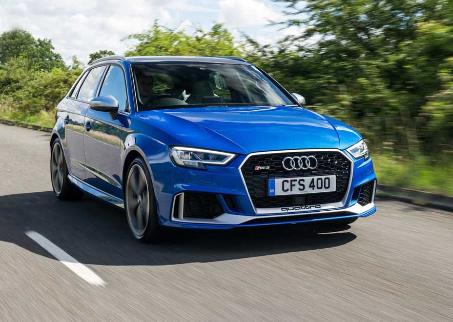 Audi RS3 现身测试，最大马力或将达到450Hp