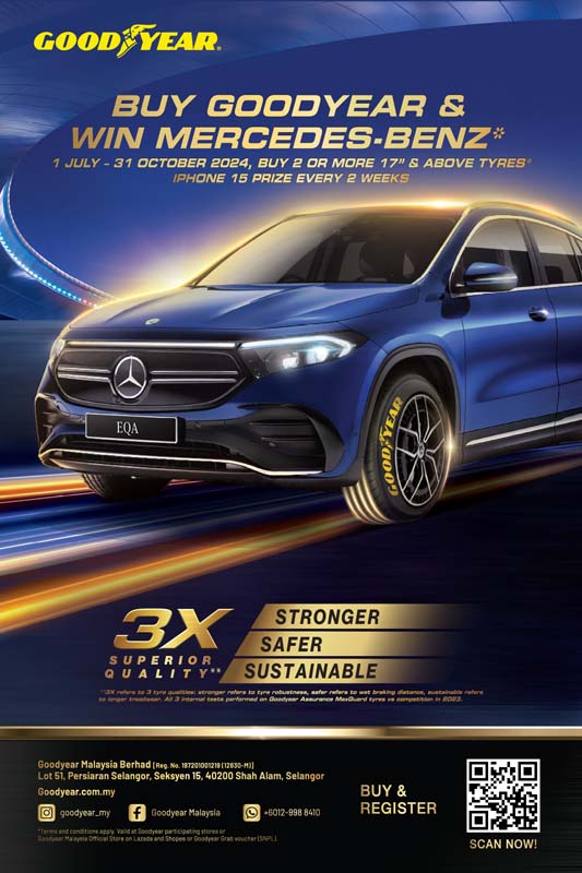 Goodyear "Win A Car" 赢奖活动，你有机会把 Mercedes-Benz 带回家！