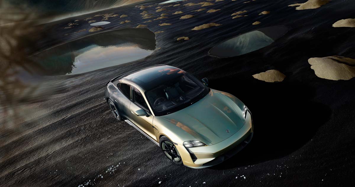 Porsche Taycan Turbo S Celestial Jade 正式在我国登场，展示近乎无限的个性化选择