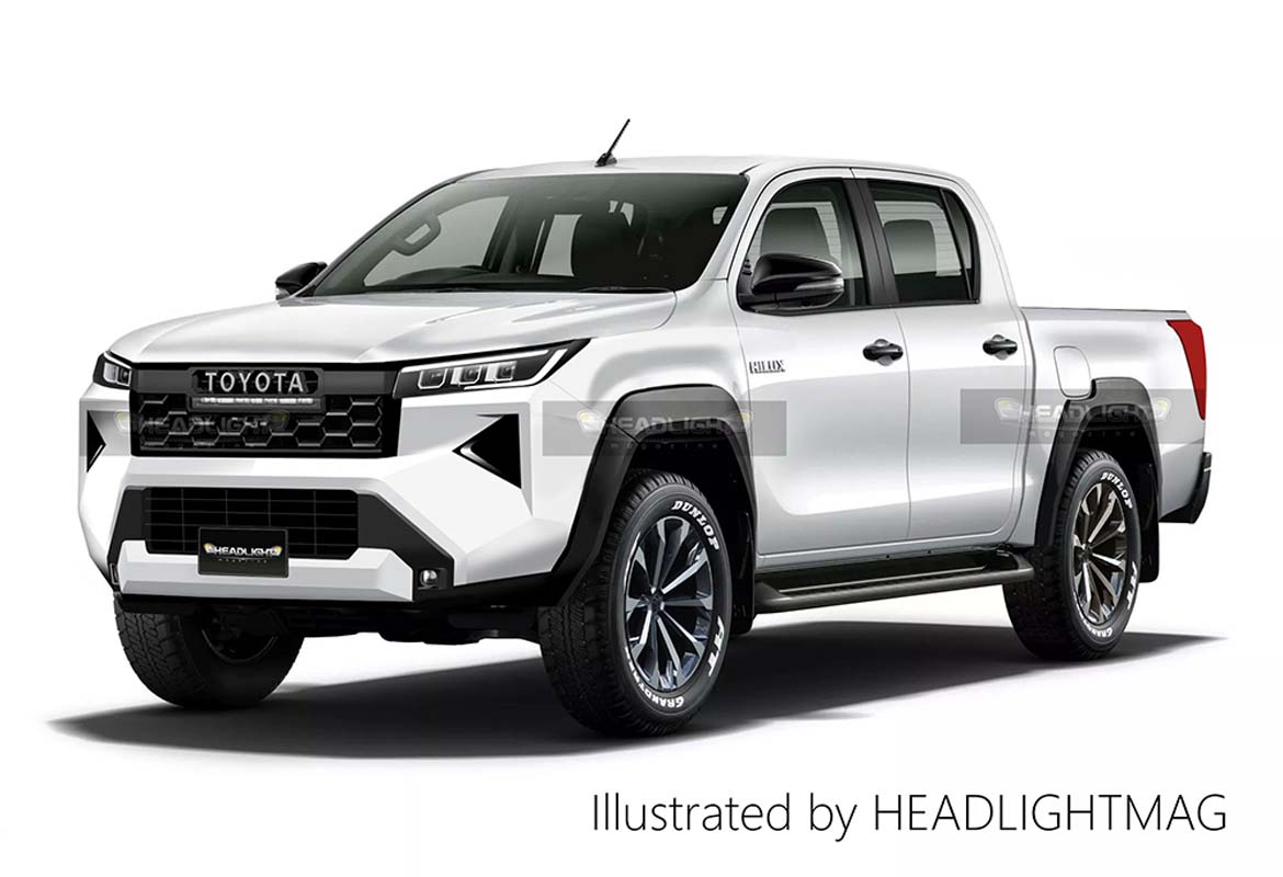 Toyota Hilux 大改款将在2025年登场：全新外观设计、搭配柴油混合动力引擎？