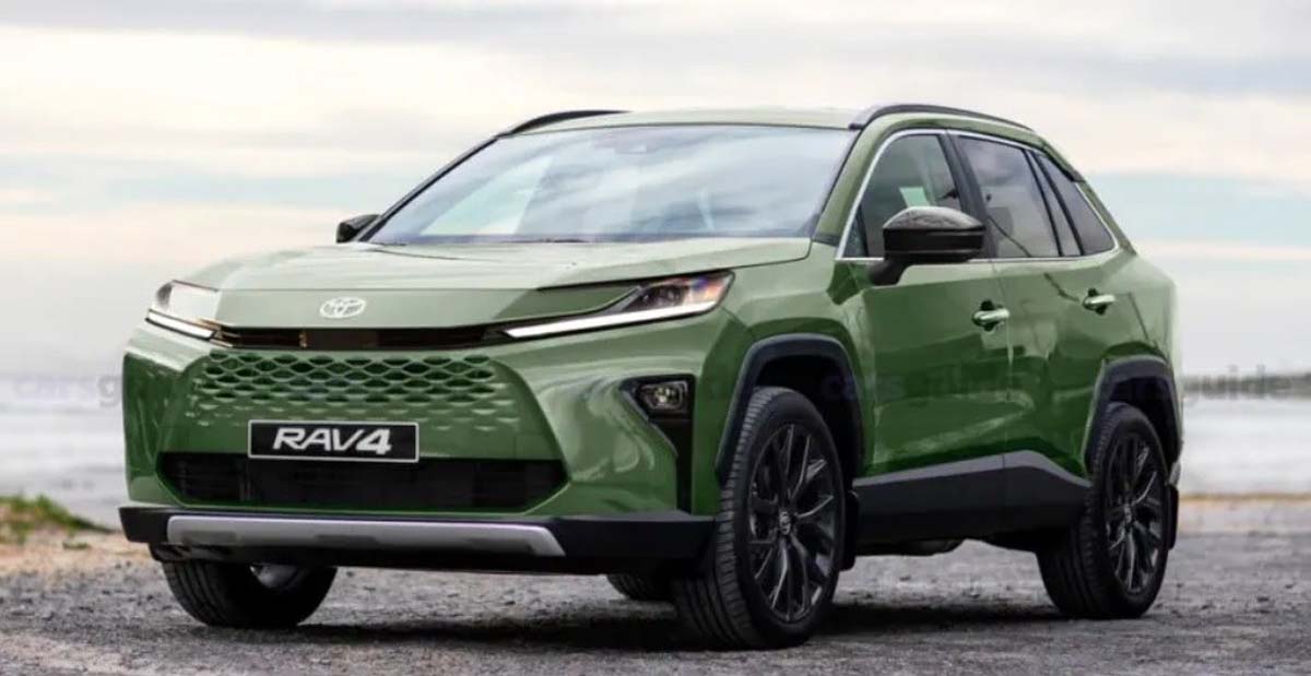 2025 Toyota Rav4 渲染图：C-Segment SUV 王者大改款或采用1.5L Turbo HEV 引擎！