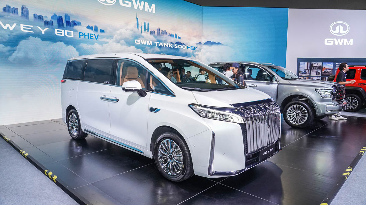 2024 KLIMS：WEY 80 PHEV （魏牌高山）正式现身我国，插混豪华MPV 将对标 Alphard/Vellfire？